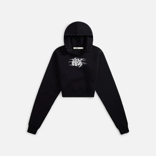 1017 alyx 9sm black piercing crop hoodie - KITH-SHOP