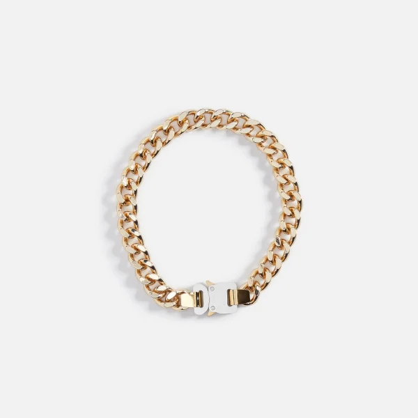 1017 alyx 9sm buckle necklace in shiny gold - KITH-SHOP