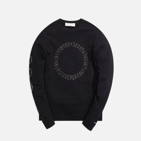 1017 alyx 9sm long sleeve t shirt with graphic prints black - KITH-SHOP