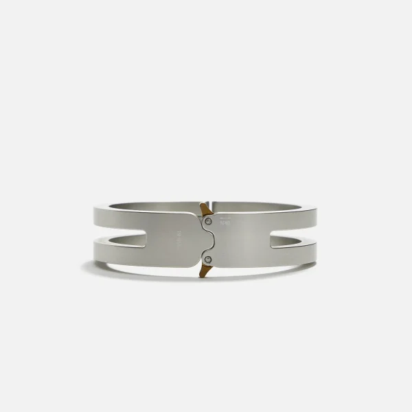 1017 alyx 9sm silver buckle cut out bracelet - KITH-SHOP