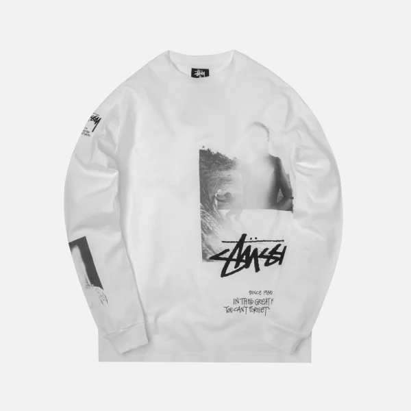 1017 alyx 9sm x stussy long sleeve tee white - KITH-SHOP