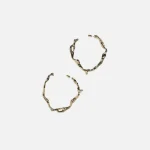 14k gold plated bronze drip hoop earrings by faris - KITH-SHOP