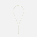 14k yellow gold isa grutman marquis lariat necklace - KITH-SHOP