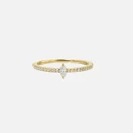 14k yellow gold marquis diamond pav ring by isa grutman - KITH-SHOP