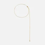 18k gold plated brass numbering lasso necklace - KITH-SHOP