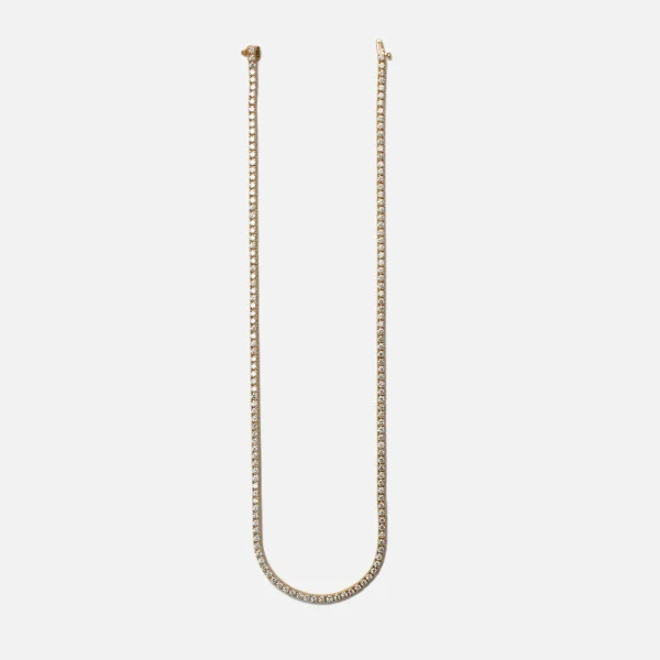 20ct yellow gold tennis chain necklace by greg yuna - KITH-SHOP