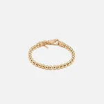 24k gold plated silver beaded bracelet by emanuele bicocchi - KITH-SHOP