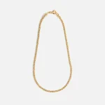 24k gold plated silver torsion necklace by emanuele bicocchi - KITH-SHOP