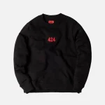 424 alias black crewneck sweatshirt - KITH-SHOP