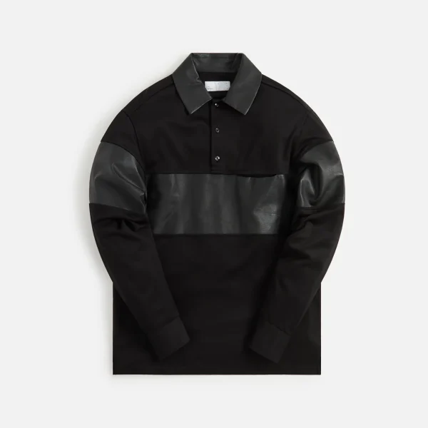 4s designs black rugby shirt - KITH-SHOP