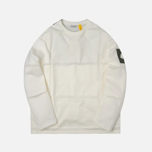 5 moncler craig green long sleeve maglia tee white - KITH-SHOP