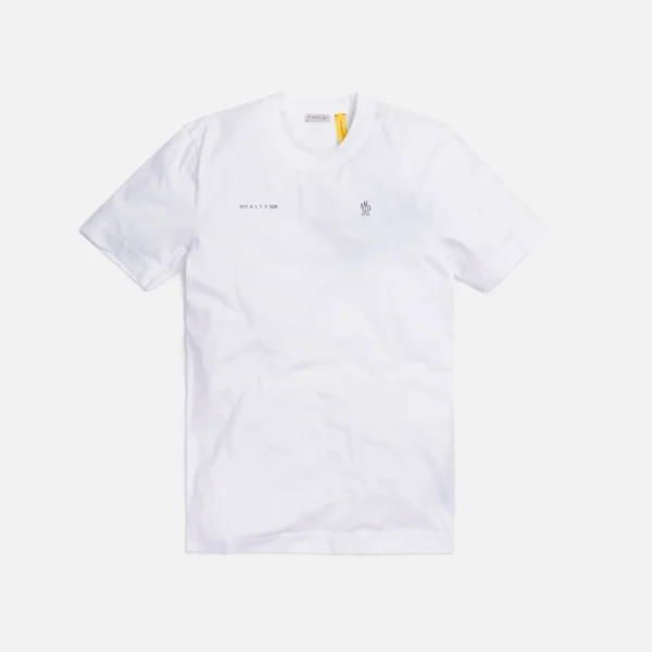 6 moncler x 1017 alyx 9sm double logo maglia tee white - KITH-SHOP