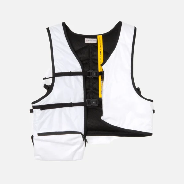 6 moncler x 1017 alyx 9sm hand warmer vest in white - KITH-SHOP