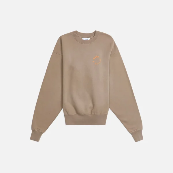 7 day active monday crewneck sweatshirt fallen rock brown - KITH-SHOP