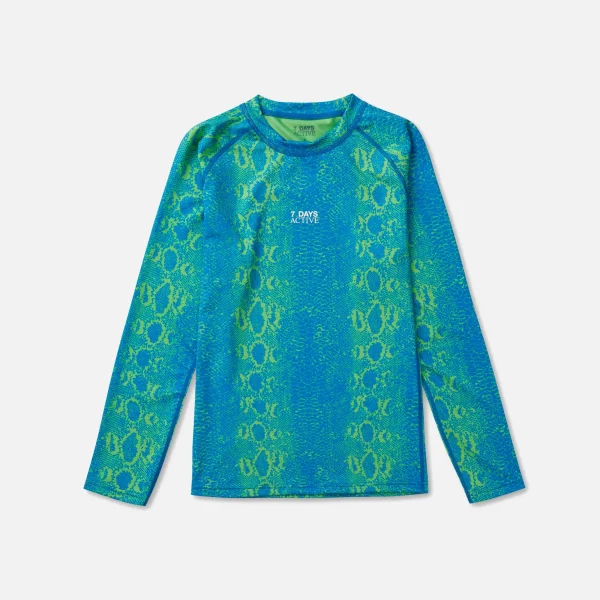 7 day activewear tech top in blue green - KITH-SHOP