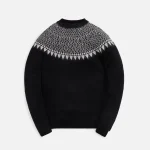 7 moncler fragment black crewneck sweater - KITH-SHOP