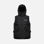 7 moncler fragment black kyle gilet vest - KITH-SHOP