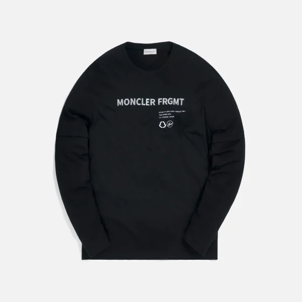 7 moncler fragment maglia black tee - KITH-SHOP