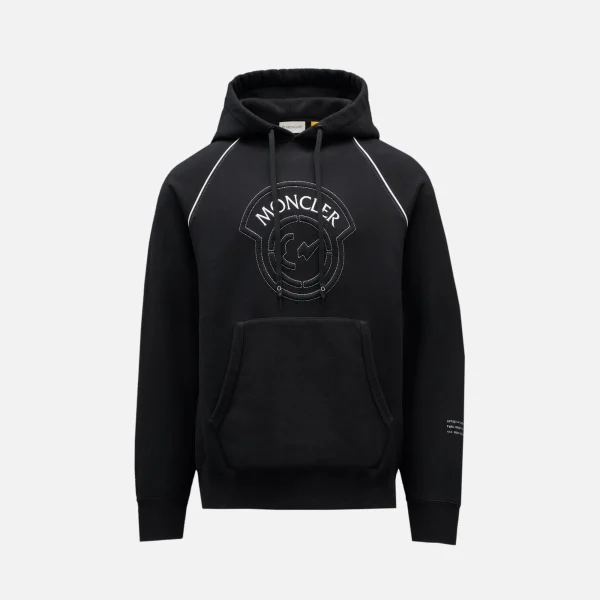 7 moncler genius fragment black hoodie - KITH-SHOP