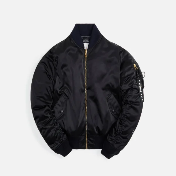 7 moncler genius fragment black rassos bomber jacket - KITH-SHOP