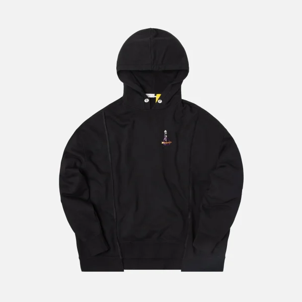 8 moncler palm angels hooded sweatshirt black - KITH-SHOP