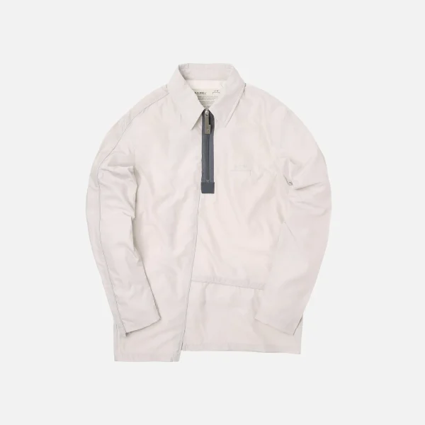 a cold wall diagonal piping long sleeve polo shirt grey - KITH-SHOP