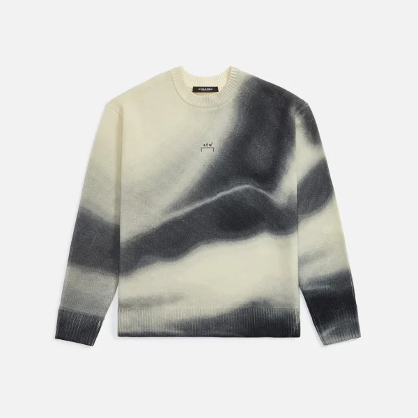 a cold wall digital print crewneck sweater bone - KITH-SHOP