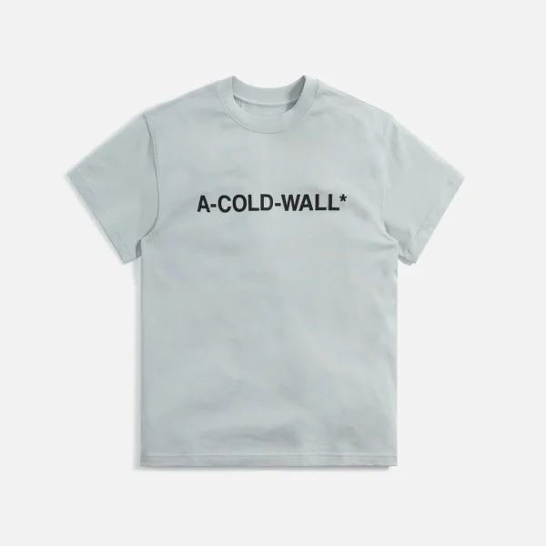 a cold wall logo essential tee in light grey - KITH-SHOP