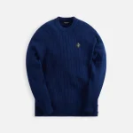 a cold wall rich blue fisherman rib knit top - KITH-SHOP