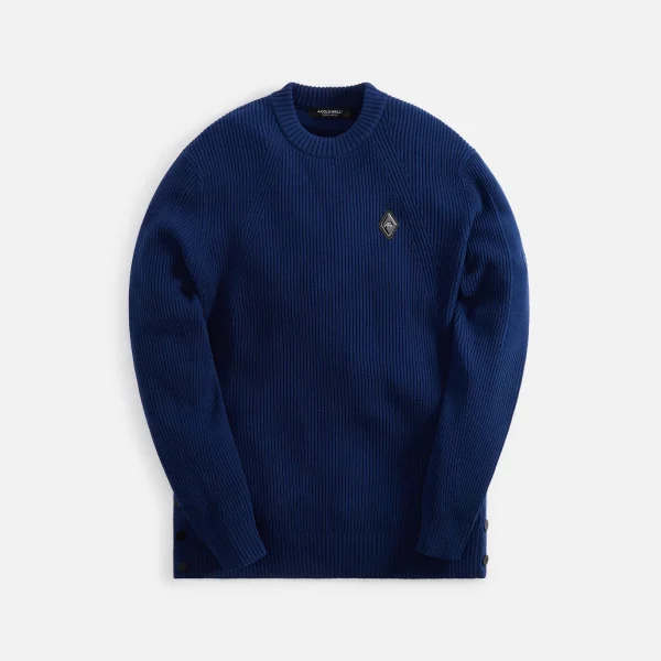 a cold wall rich blue fisherman rib knit top - KITH-SHOP