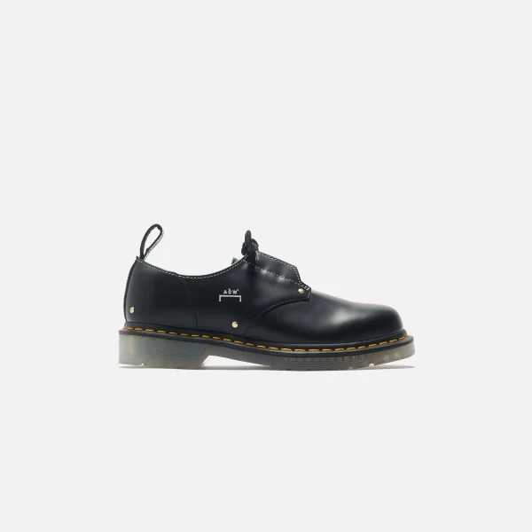 a cold wall x dr martens 1461 smooth black leather shoes - KITH-SHOP