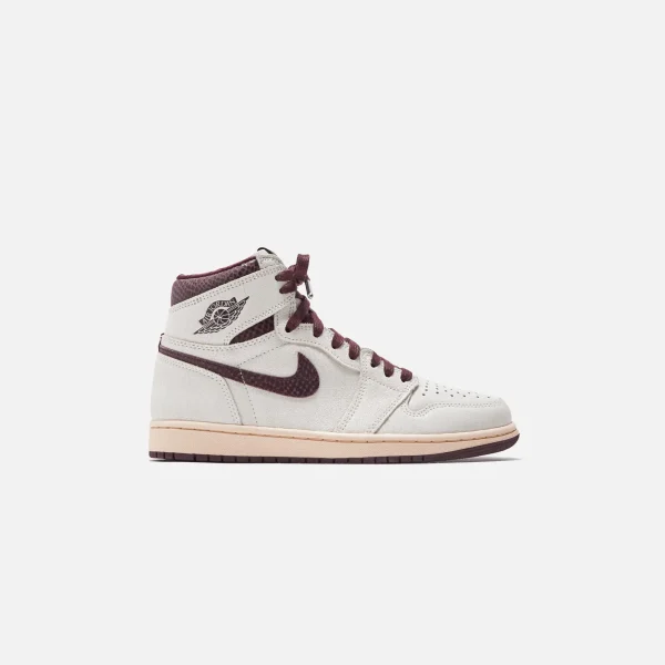 a ma maniere x nike air jordan 1 retro high og sail burgundy crush - KITH-SHOP