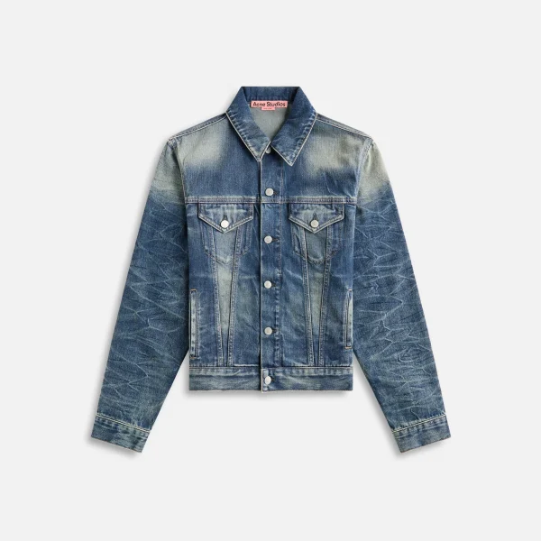 acne studios mid blue rye broadway denim jacket - KITH-SHOP