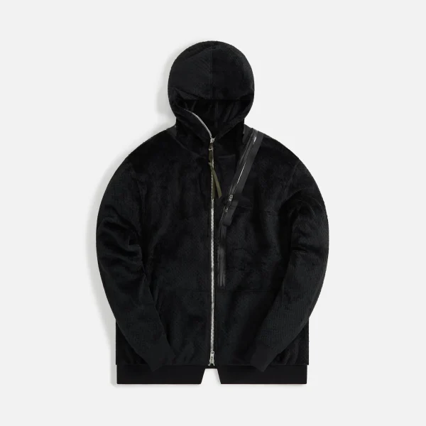 acronym black polartec high loft hooded insulator jacket - KITH-SHOP