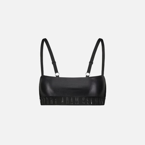 adam selman black liquid band bra stylish branded design - KITH-SHOP