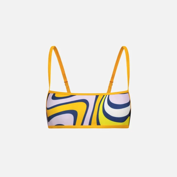 adam selman retro swirl sandbar bikini top - KITH-SHOP