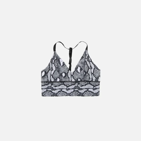 adam selman triangle sports bra in bold python print - KITH-SHOP