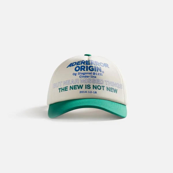 ader error green 5 panel trucker cap - KITH-SHOP