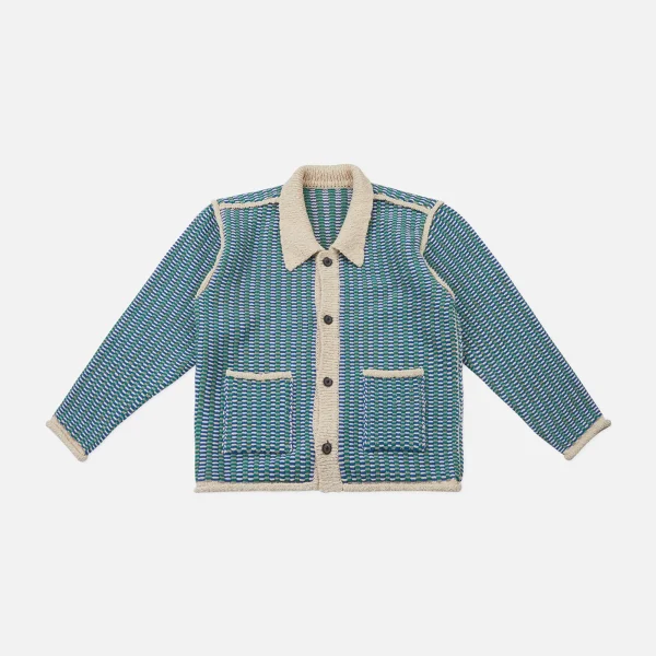 ader error ivory multi colored cardigan - KITH-SHOP