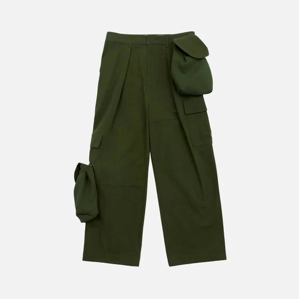 ader error khaki oversized cargo pants - KITH-SHOP