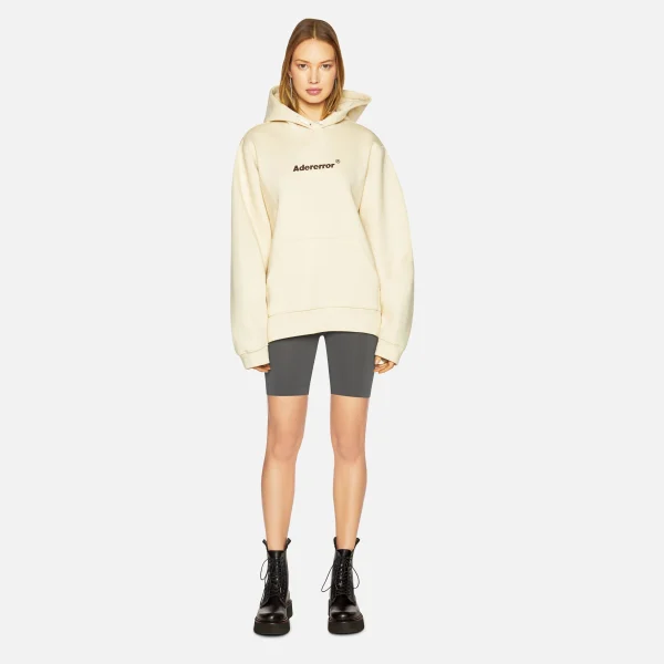 ader error tan regular fit fleece hoodie - KITH-SHOP