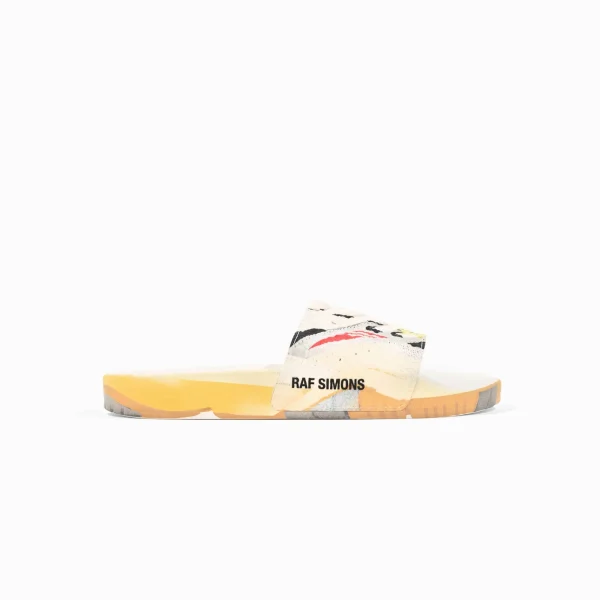 adidas by raf simons torsion adilette slides white - KITH-SHOP