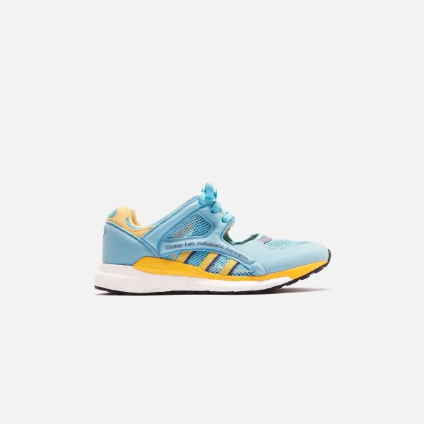 adidas consortium human made eqt racing shoes light blue fade ocean core black - KITH-SHOP