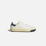 adidas consortium rod laver lux leather sneakers white navy - KITH-SHOP