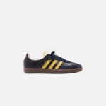 adidas consortium x wales bonner samba shoes collegiate navy cream white yellow - KITH-SHOP