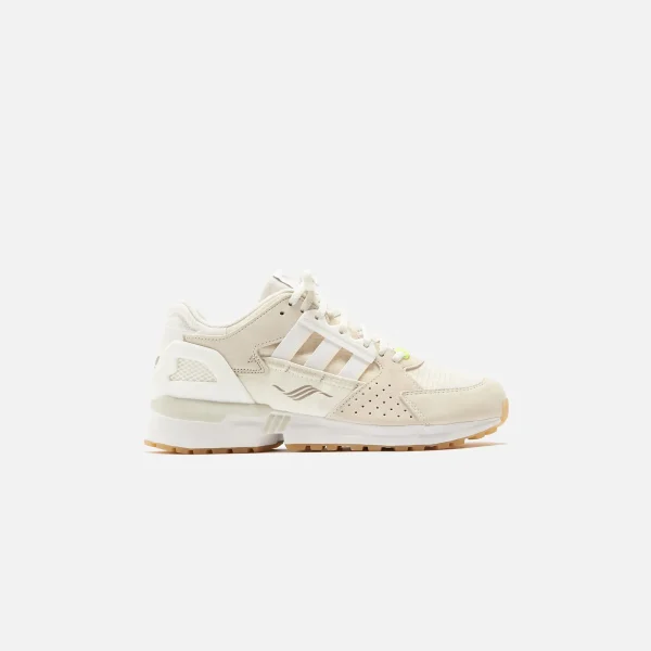 adidas consortium zx 10000 white leather sneakers core white chalk white - KITH-SHOP