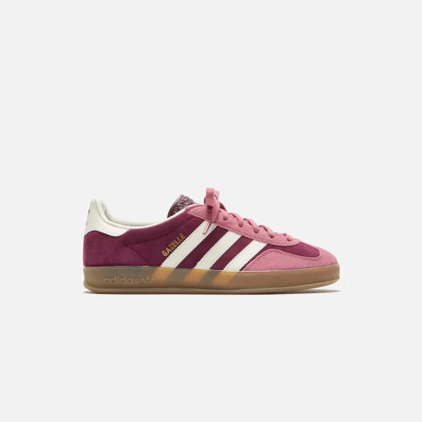 adidas gazelle indoor shoes maroon cloud white preloved crimson - KITH-SHOP