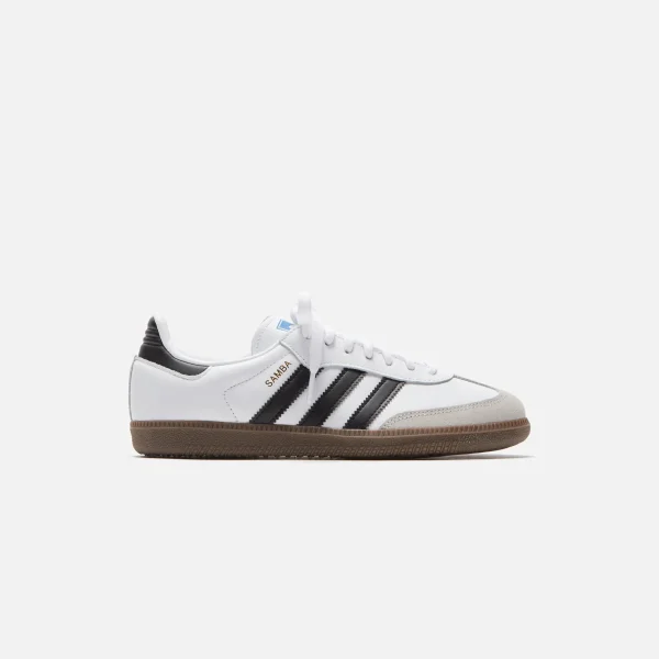 adidas gs samba og shoes white black gum - KITH-SHOP