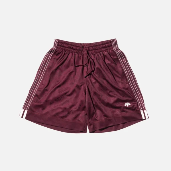 adidas originals by alexander wang maroon soccer shorts - KITH-SHOP