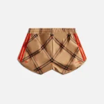 adidas originals by wales bonner checkered sand scarlet red shorts - KITH-SHOP